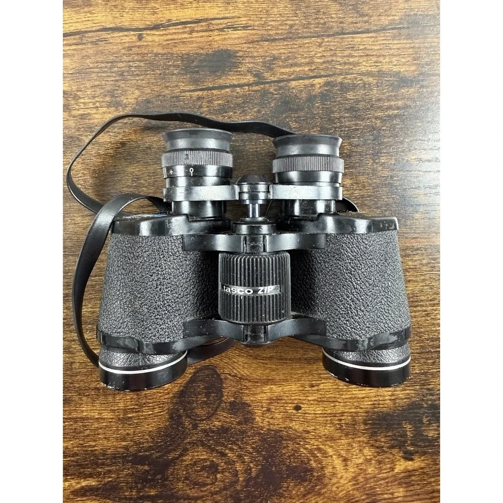 Vintage Tasco Binoculars 7x35mm w/Zip‎ Case 346ft-1000yds 115m 1000m
